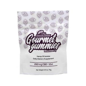 Product image for CBD Gourmet Gummies - Sweet Blackberry - 250mg (Pack of 10)