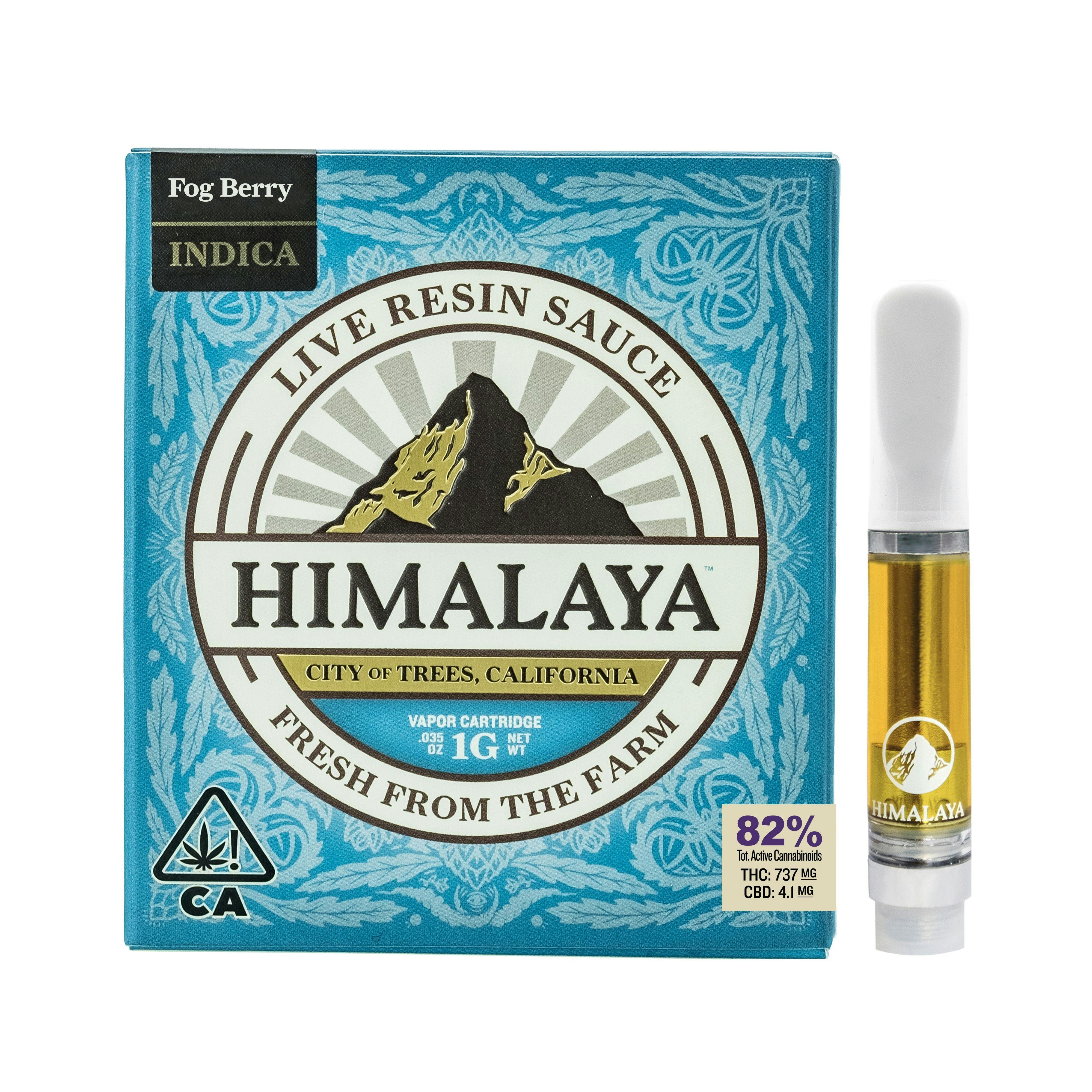 HIMALAYA: Fog Berry (Live Sauce) Cartridge | Leafly