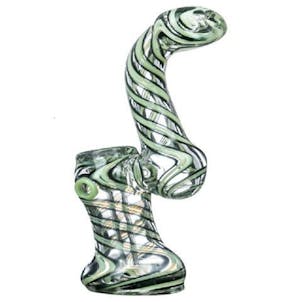 Photo of 5.5 " Slyme Accented Spiral and Marble Bubbler