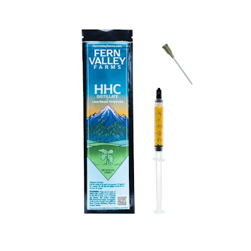 Photo of HHC Distillate Syringe | Live Resin Terpenes