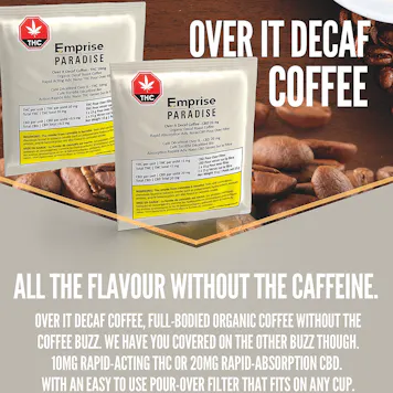 Photo of Over It Organic Decaf Coffee - 10mg Rapid Nano THC