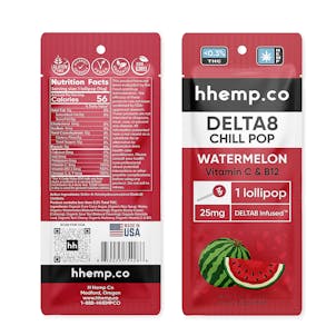 Photo of HH 25MG DELTA8 CHILL POP - WATERMELON