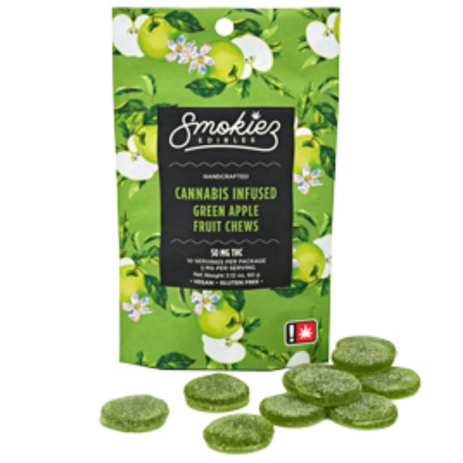 Smokiez Edibles Green Apple Gummiez, 50mg THC OR Leafly