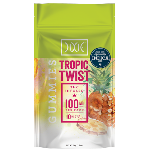 Tropic Twist Gummies 100mg 10 Pack