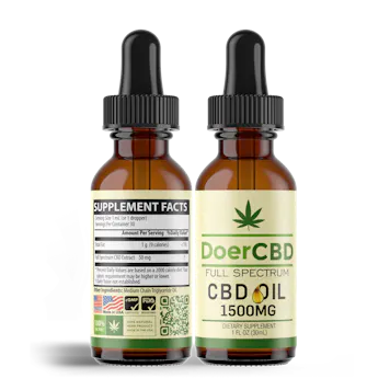 Photo of 2 PACK; FULL SPECTRUM CBD OIL - 1500MG - UNFLAVORED