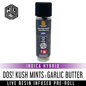Photo of Dos! Kush Mints x Garlic Butter Live Resin Infused Pre-Roll 1 Gram