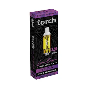 Photo of TORCH GRAPE STOMPER THC-A LIVE RESIN DIAMONDS 510 CARTRIDGE 3.5G SATIVA