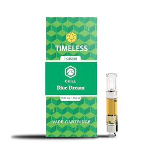 Photo of Timeless Blue Dream 1000mg Vape Cartridge (Chill)