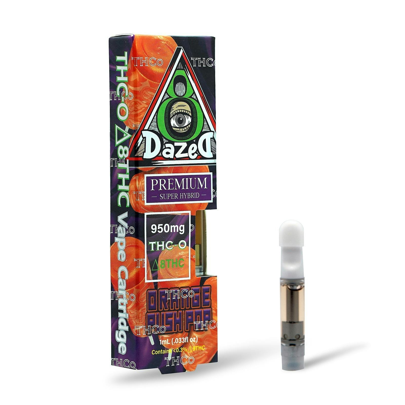 Dazed8 Orange Push Pop Delta 8 Thc O Vape Cartridge — 1 Gram Leafly 9944