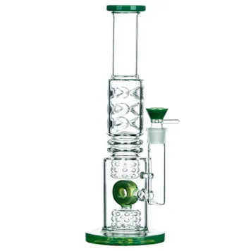 Photo of 15.5" Fire Cut Inset to Donut Perc Big Bong