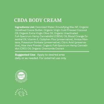 Photo of Topical CBDA Full-Spectrum Body Cream - 1000mg