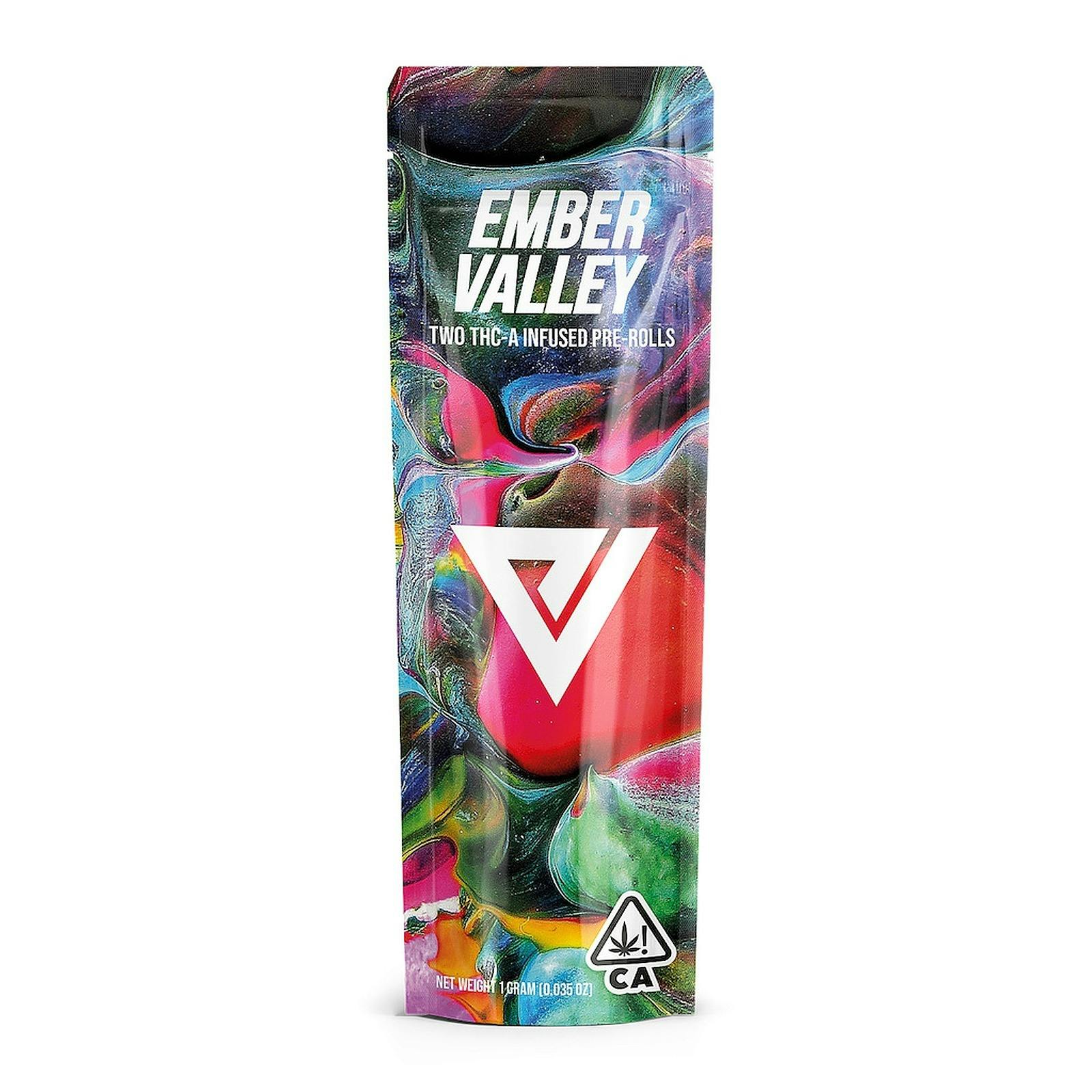 Ember Valley Grape Cream Cake THCa Infused Pre Rolls 2 Pack [.5g] Leafly