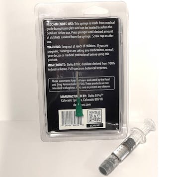 Photo of 1ml Delta 8 THC Distillate Syringe Bubblegum