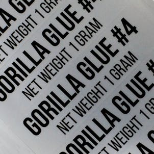 Photo of 100 Original Glue #4 Medical Marijuana Stickers By Shatter Labels RX Strain Favors for 0.5G and 1.0G
