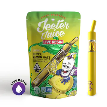 Photo of Super Lemon Haze Jeeter Juice Live Resin Disposable Straw