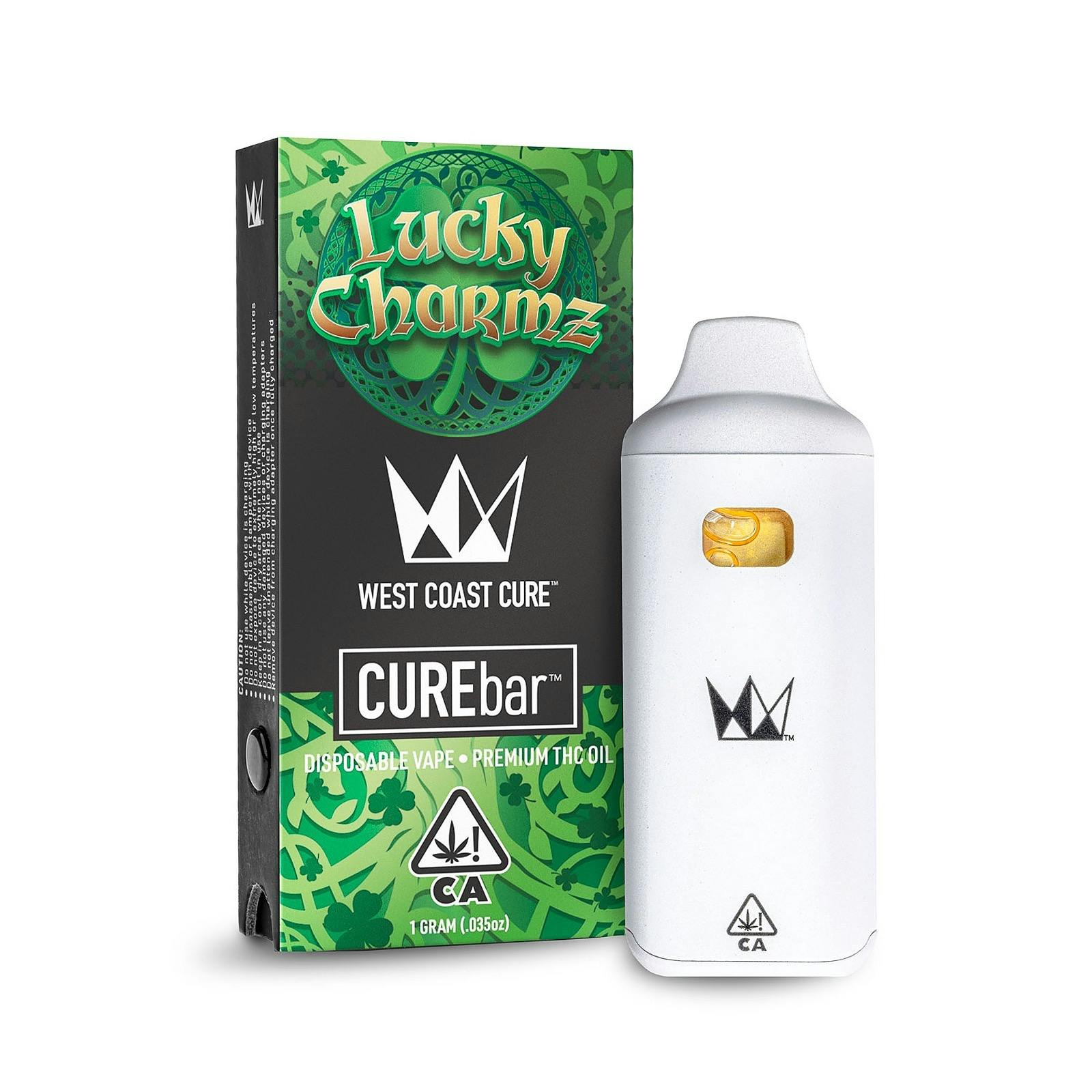 West Coast Cure Lucky Charmz Disposable CUREbar 1G Leafly