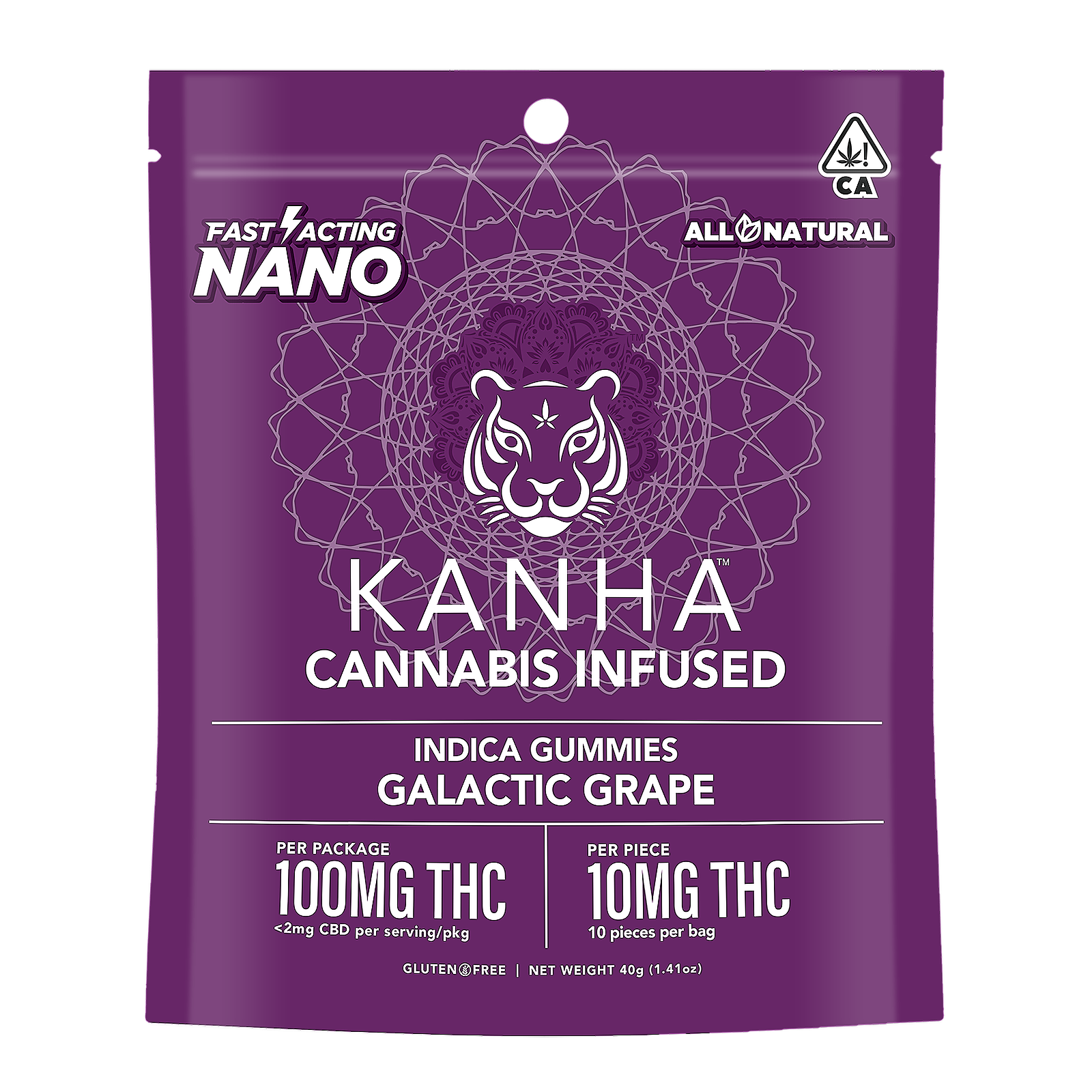 KANHA: KANHA | NANO | Galactic Grape | Indica | 100mg THC | 10-pack ...