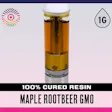 Product image for Maple Rootbeer GMO 100% Cured Resin Cartridge 1 Gram