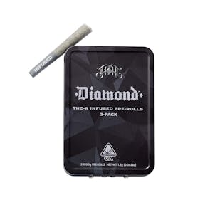 Photo of OakFruitland: Day Pass Infused Diamond Pre-Roll 3 Pack 1.5g (Indica)