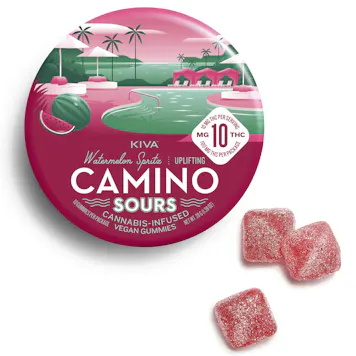 Photo of 10mg Camino Sours 'Uplifting' Watermelon Spritz Gummies 100mg THC total