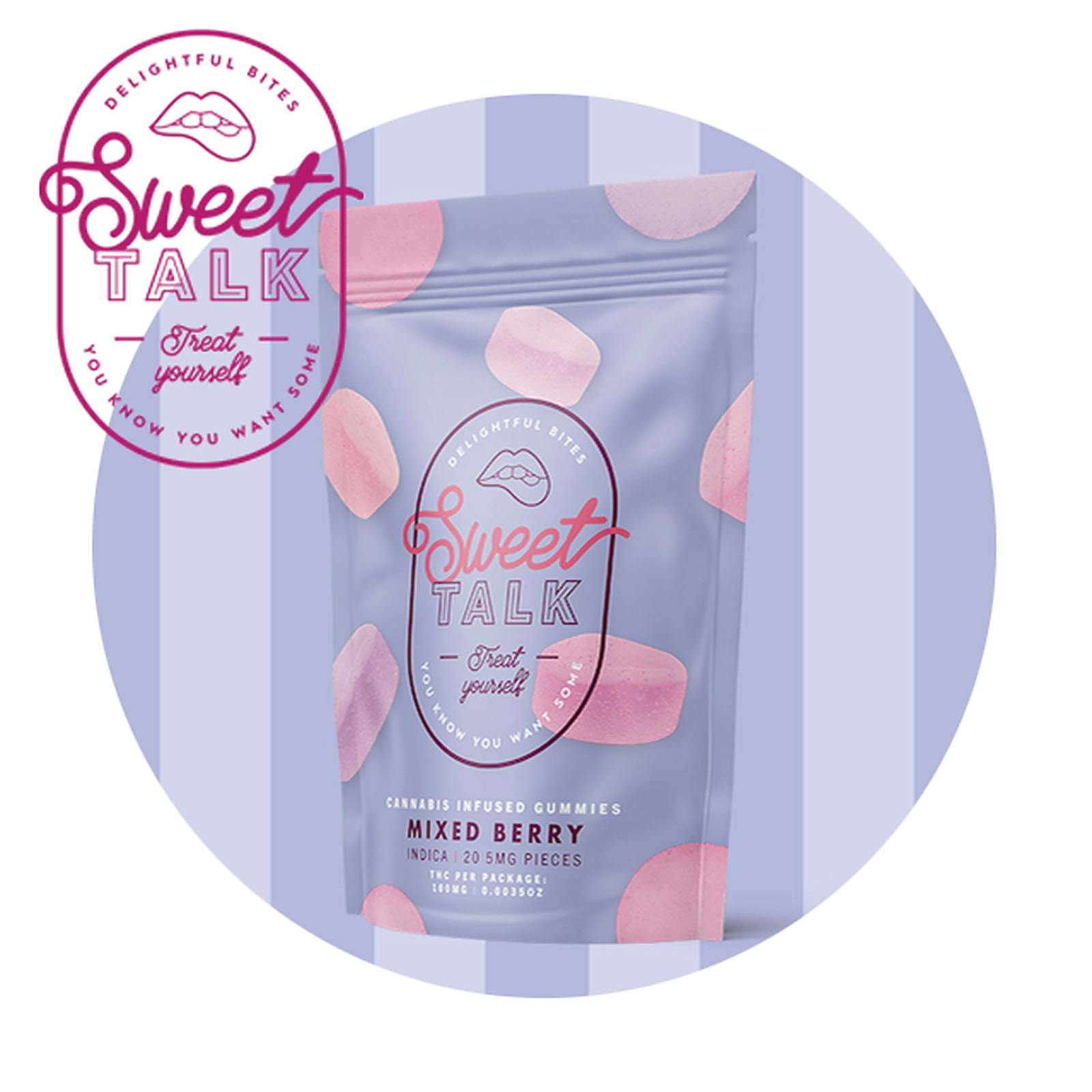 Sweet Talk Sweet Talk Gummies Mixed Berry Indica Leafly