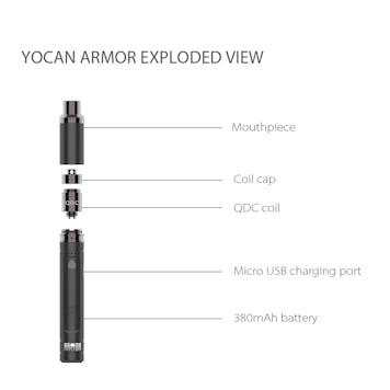 Photo of Yocan Armor Vaporizer Pen Black Version
