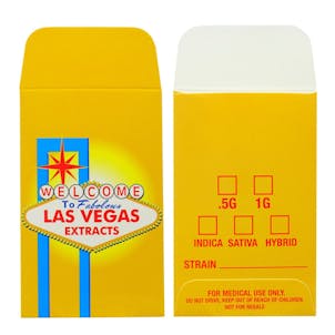 Photo of 25 Las Vegas Extracts Shatter Labels Premium Full Color Coin Wax Envelopes #183