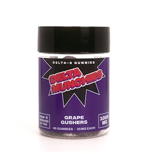 Photo of Grape Gushers 1000mg Delta 8 THC Gummies