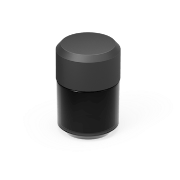 Photo of 3oz. Black Glass Jar