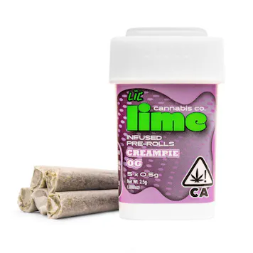 Photo of Infused Lil' Limes (.5g x 5 Mini Pre Rolls) | Cream Pie OG