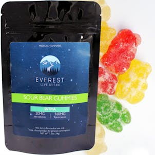 Photo of Sour Bear Gummies, Sativa 160mg THC