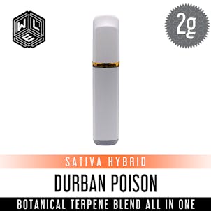 Photo of Durban Poison All-In-One Botanical Terpene Blend Cartridge 2 Gram