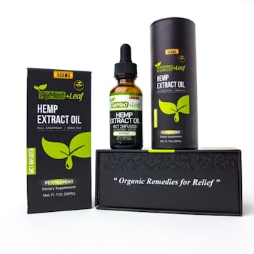 Photo of 500MG Hemp Extract CBD Oil by ReMed Leaf