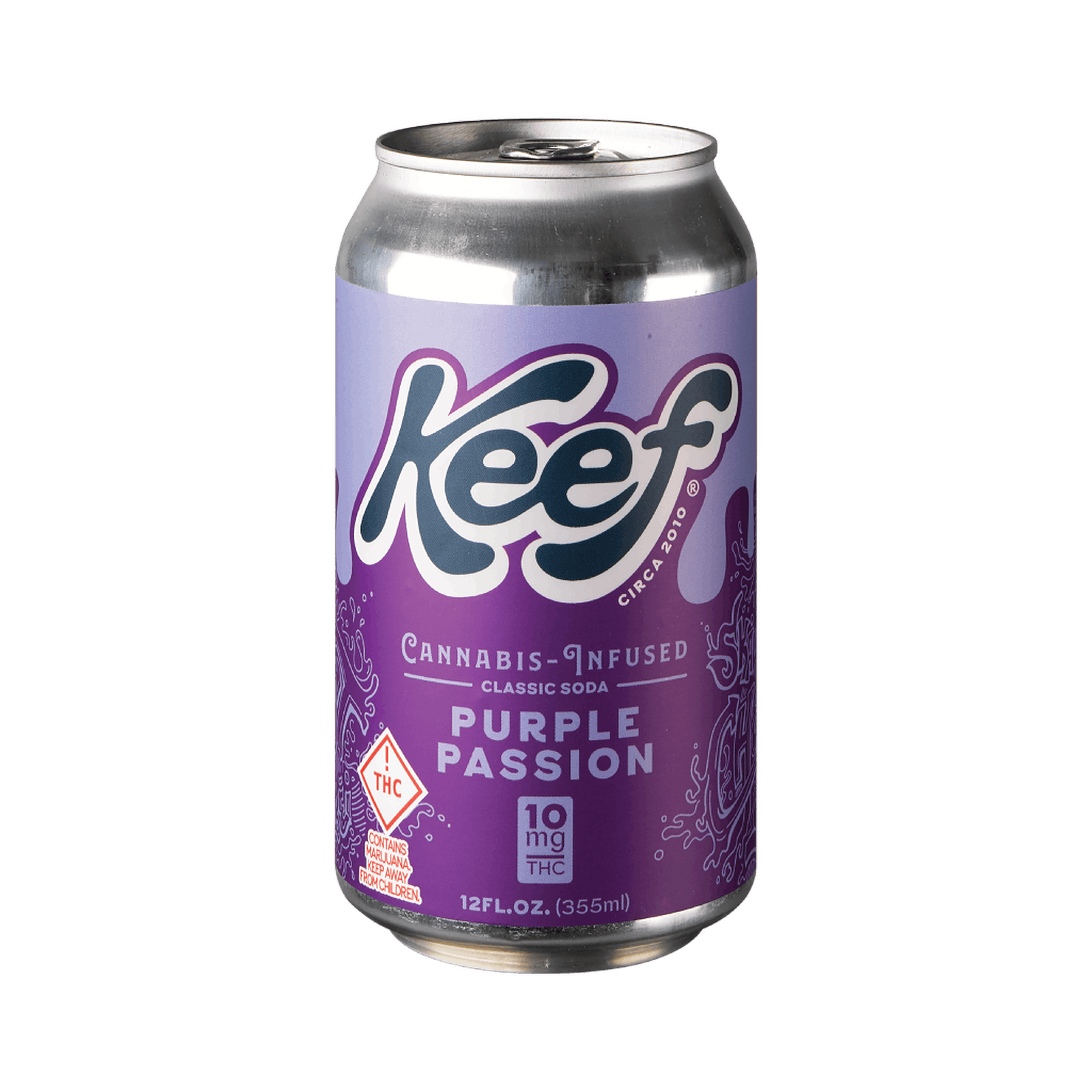 Keef Brands: Keef Classic Soda - Purple Passion 10mg | Leafly