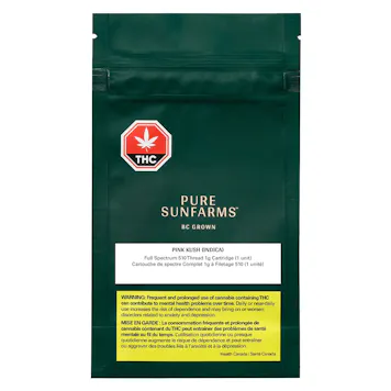 Photo of Pink Kush Full Spectrum 510 Vape Cartridge 1.0g