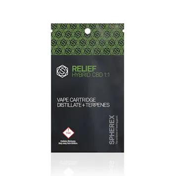 Photo of RELIEF 1:1 CBD 1,000 mg Vape Cartridge