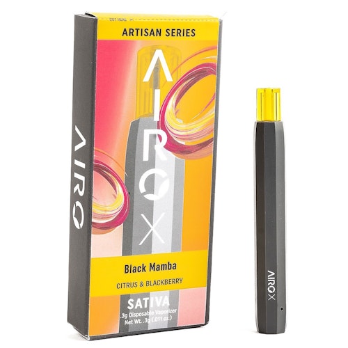 Airo Brands: Black Mamba - Sativa - AiroX - 0.3g | Leafly Airo Brands: Black Mamba - Sativa - AiroX - 0.3g | Leafly