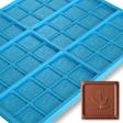 Product image for Leaf Candy Bar Mold, 6 Cavity, Blue