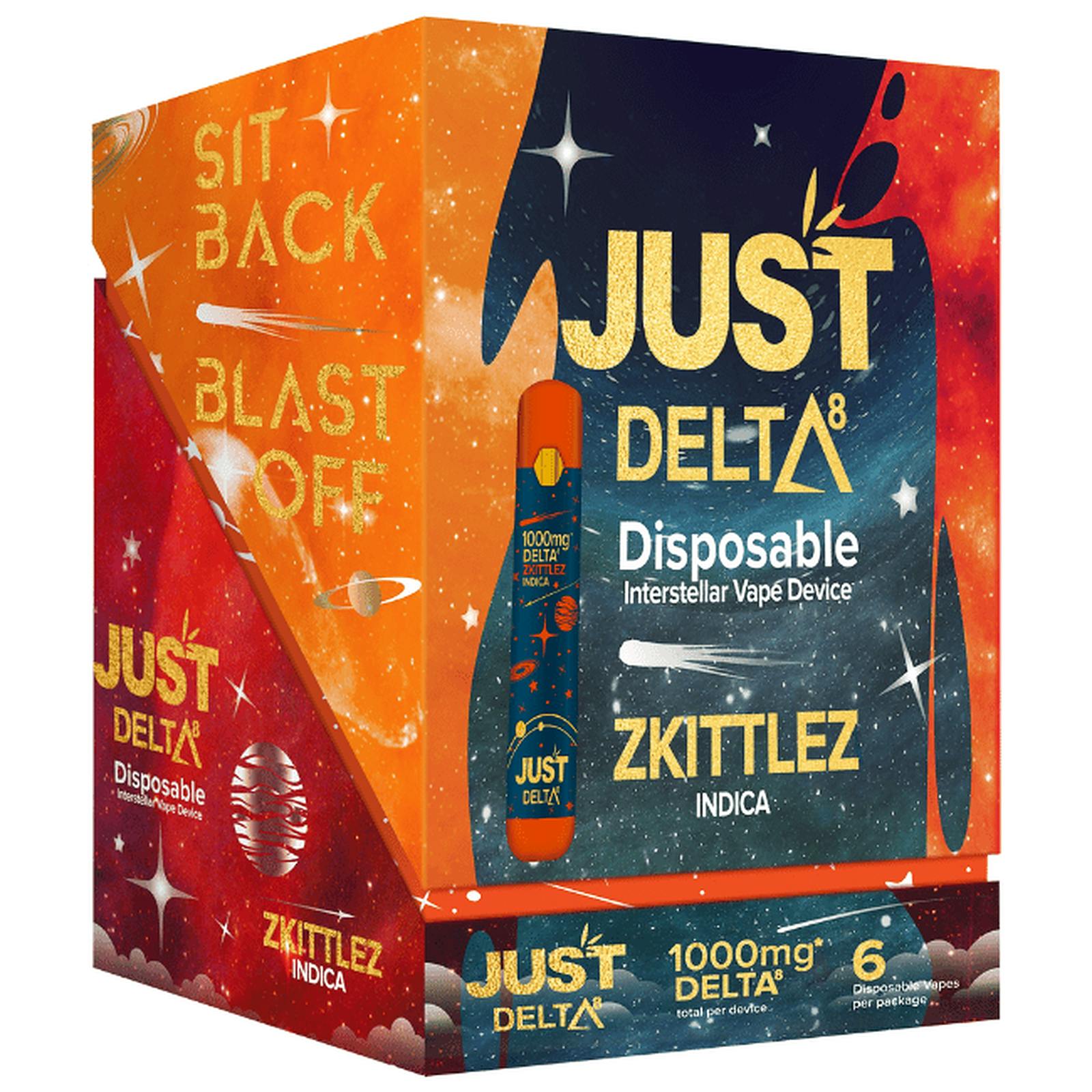 JustCBD Delta 8 Disposables 6 Pack Zkittlez Leafly