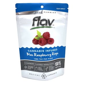 Product image for Blue Raspberry Rings 100mg 10-Pack