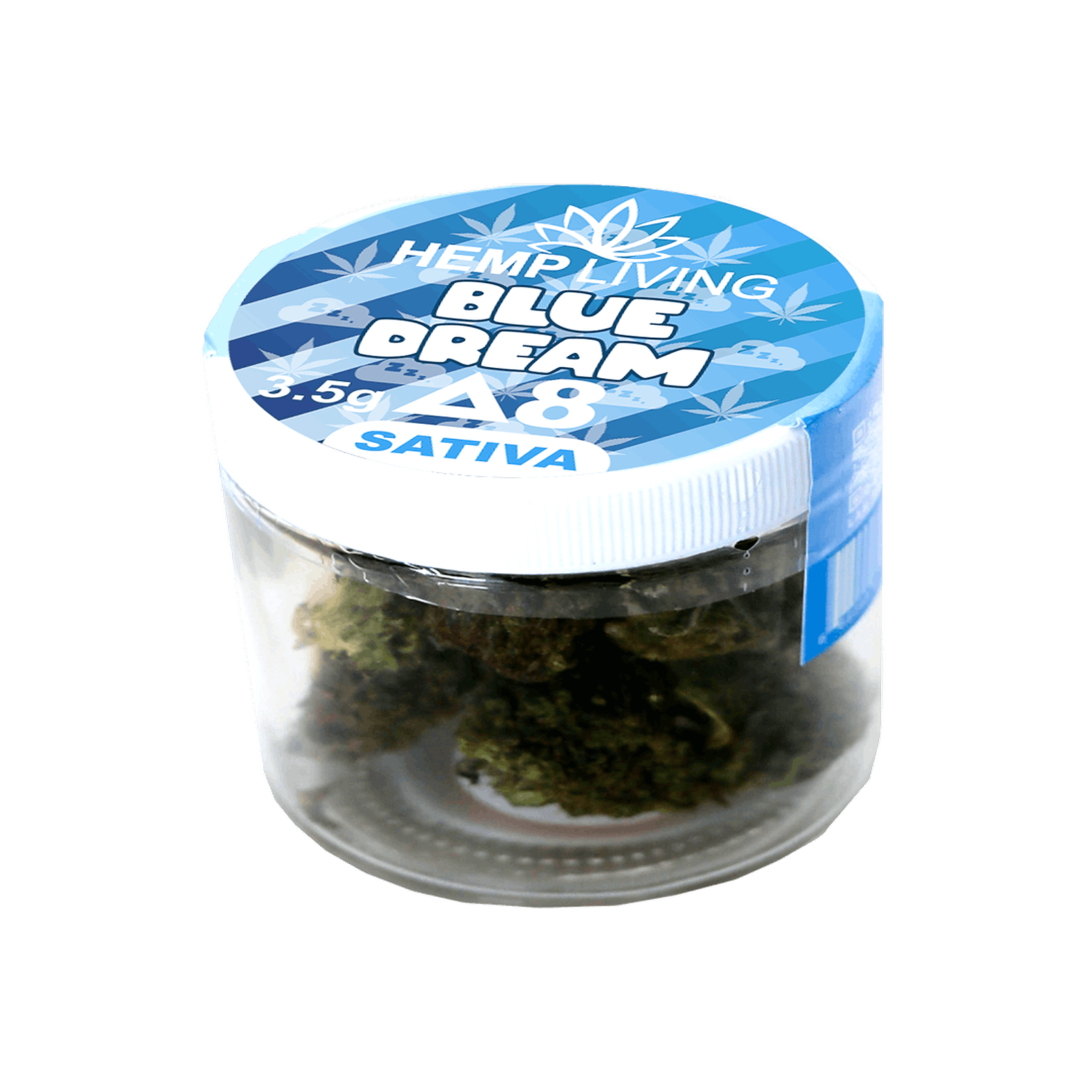 Hemp Living Hemp Living Delta 8 Flower 3.5g Jar Blue Dream High