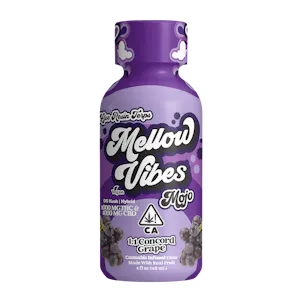 Photo of Mellow Vibes Mojo 1:1 Concord Grape 4oz 1000mg THC & CBD