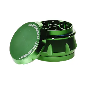 Photo of 4pc Chromium Crusher Grinder With Finger Grooves Green - 2 1/2"
