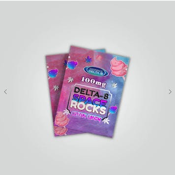 Photo of Delta-8 THC 100mg Space Rocks Cotton Candy