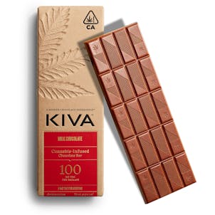 Photo of 5mg Kiva 'Milk' Chocolate Bar 100mg THC total
