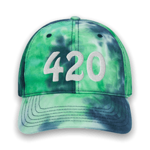 Photo of 420 Embroidered Tie Dye Hat