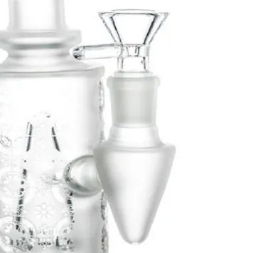 Photo of 8" Sandblasted Frosted Pattern Water Pipe