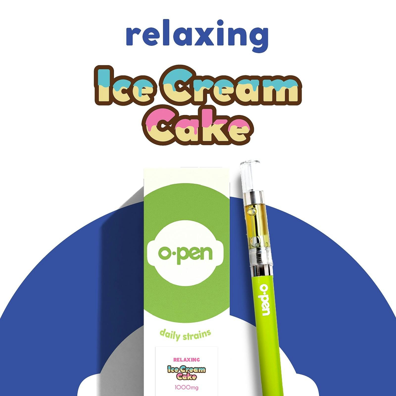 O.pen O.pen Daily Strains Ice Cream Cake (Relaxing) 1000mg Leafly