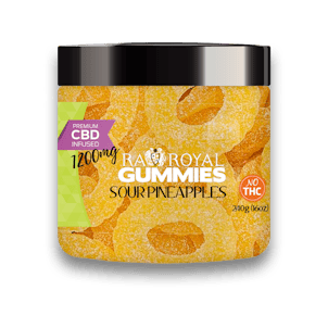 Photo of R.A. Royal Gummies: CBD Sour Pineapple Gummy Jar (1200 MG)