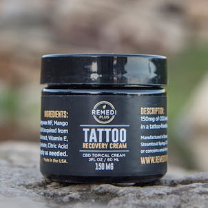 Photo of Remedi Plus Tattoo Recovery Cream CBD Topical Cream - 150mg